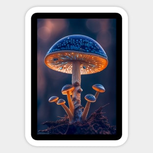 Mushroom Forest Calm Tranquil Nature Peaceful Season Outdoors Sticker